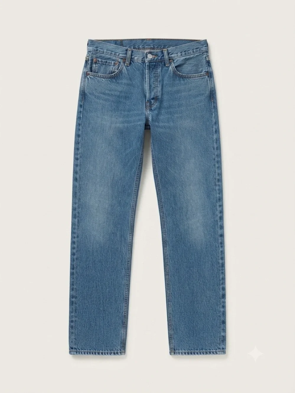 Levi's 505 Regular Fit Straight Leg Jeans Men's 36x34 Blue Denim Medium Wash